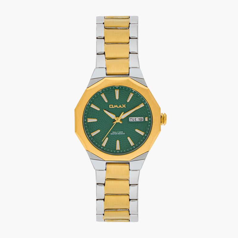 OMAX Gold and Silver Analog Wrist Watch for Women - Image 1